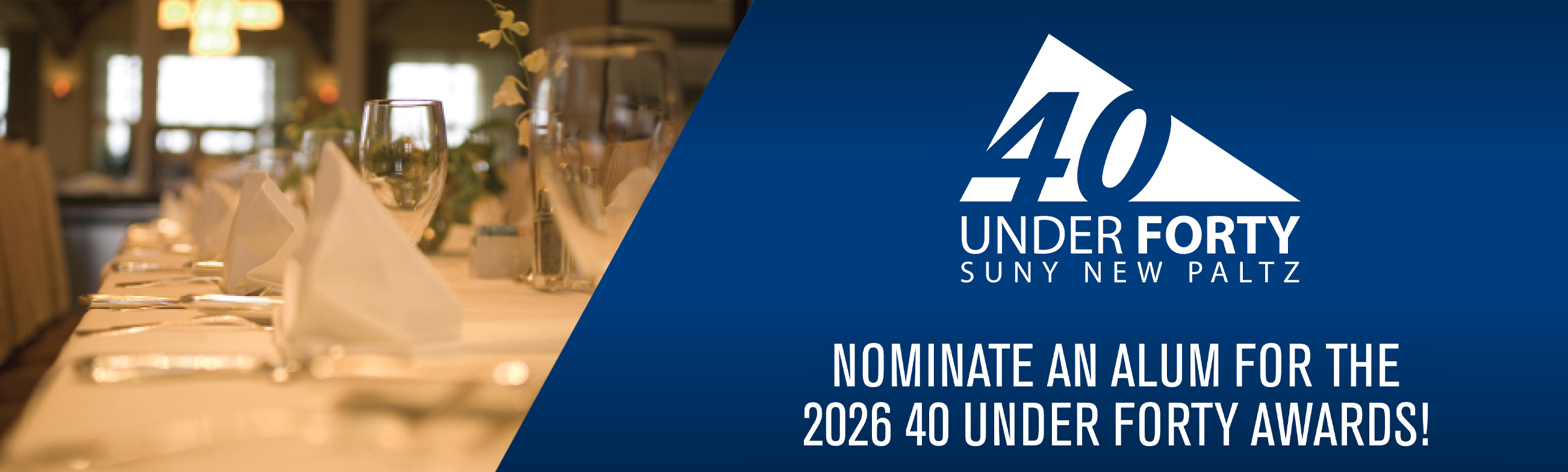 The SUNY New Paltz 40 Under Forty Awards