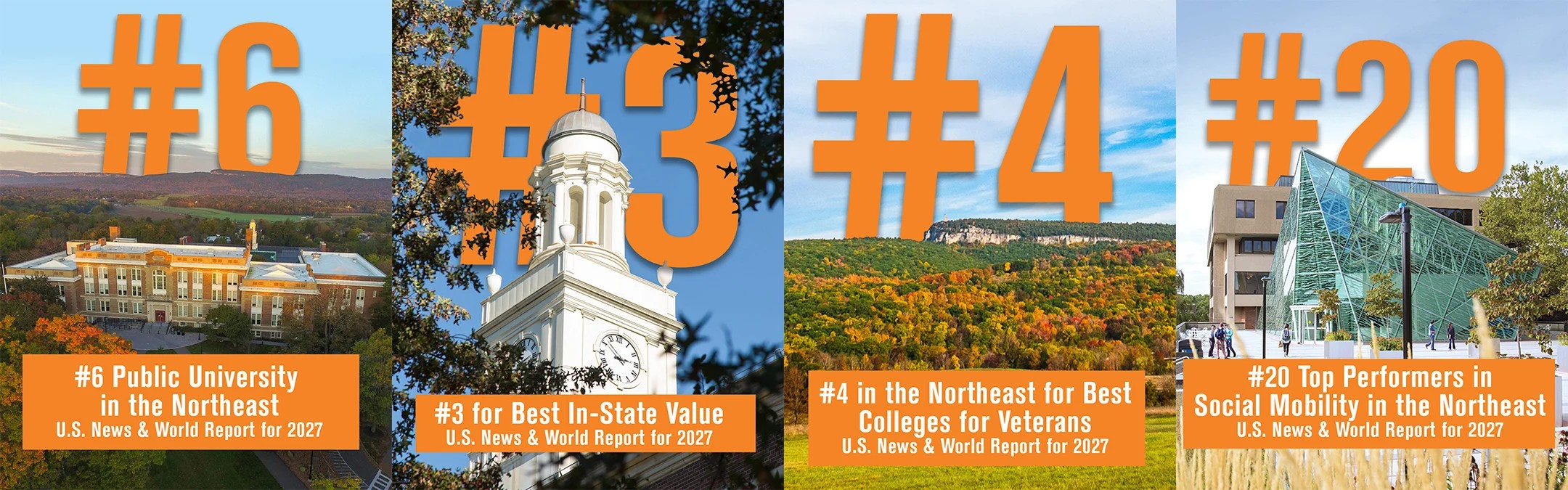 SUNY New Paltz rises in U.S. News & World Report rankings of top public universities in the Northeast