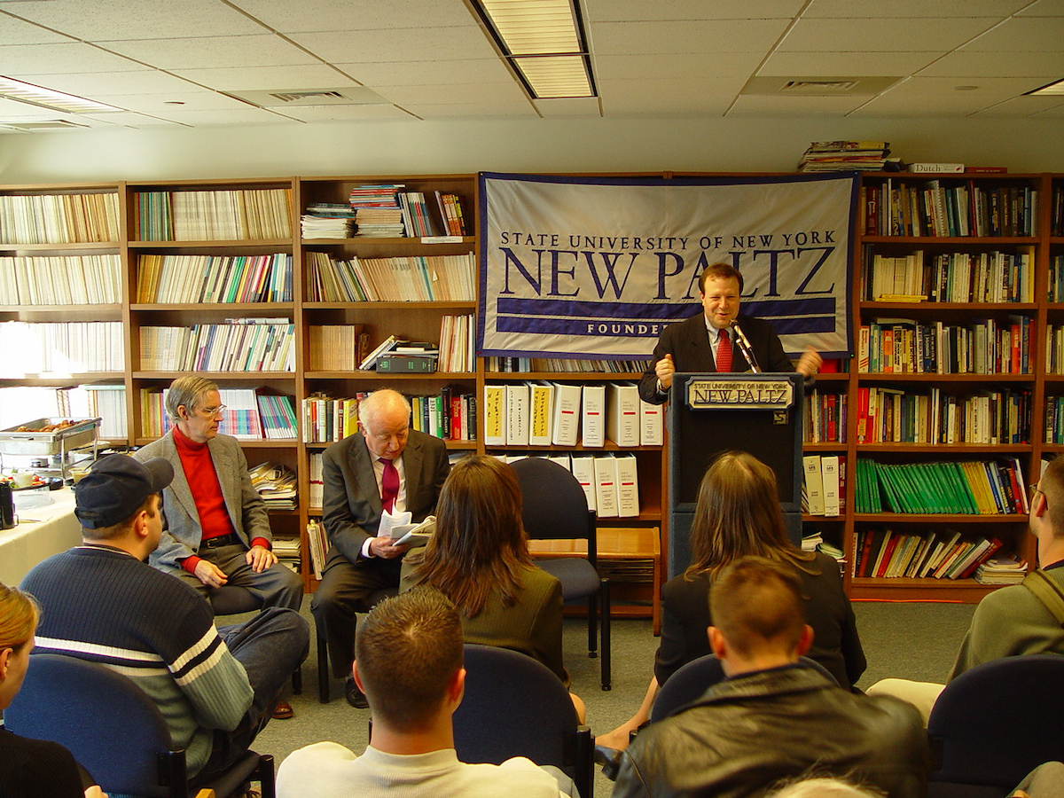 Ottaway professor talking at front of room